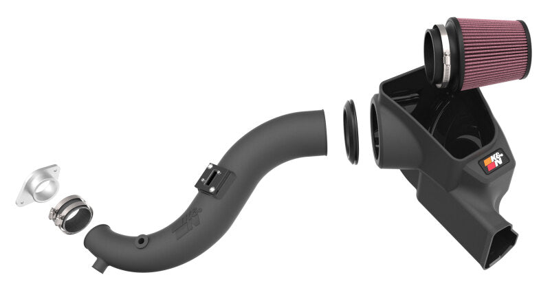 K&N 2024 Ford Mustang Ecoboost L4-2.3L F/L Turbo AirCharger - Cold Air Intake System (view 7)