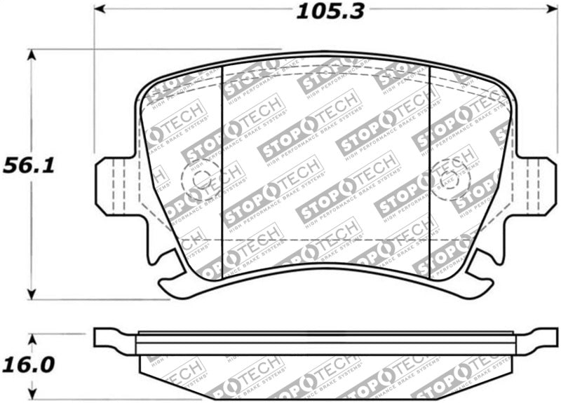 StopTech Street Select Brake Pads - Rear Main image