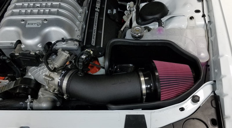 JLT 15-20 Dodge Charger 6.2L / 15-18 Dodge Challenger Hellcat 6.2L Cold Air Intake Kit w/Red Filter Main image