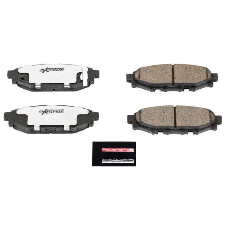 Power Stop 13-16 Subaru BRZ Rear Z26 Extreme Street Brake Pads w/Hardware Main image