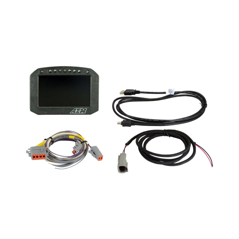 AEM CD-5LG Carbon Logging Flush Digital Dash Display w/ Internal 20Hz GPS & Antenna (view 7)