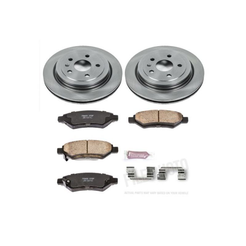 Power Stop 08-14 Cadillac CTS Rear Autospecialty Brake Kit Main image
