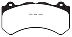 EBC 16+ Cadillac ATS-V 3.6 Twin Turbo Yellowstuff Front Brake Pads (view 10)