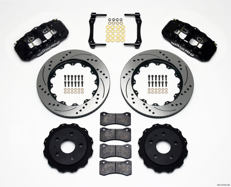 Wilwood AERO4 Rear Kit 14.25in Drilled 2010-2015 Camaro Main image