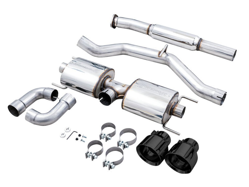 AWE Tuning Subaru BRZ/ Toyota GR86/ Toyota 86 Touring Edition Cat-Back Exhaust- Diamond Black Tips (view 5)