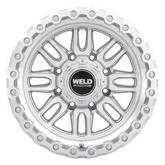 Weld Off-Road Swift 17x9in - 8x170 BP - ET-12 - 125.1mm CB - Gloss Silver Machined Wheel & Ring
