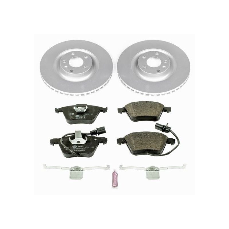 Power Stop 04-09 Audi S4 Front Euro-Stop Brake Kit Main image