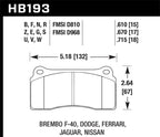 Hawk 09-11 Nissan GT-R Performance Ceramic Street Rear Brake Pads (view 2)
