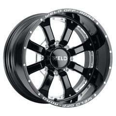 Weld Off-Road W125 20X10 Granada Six 6X139.7 ET-18 BS4.75 Gloss Black MIL 106.1