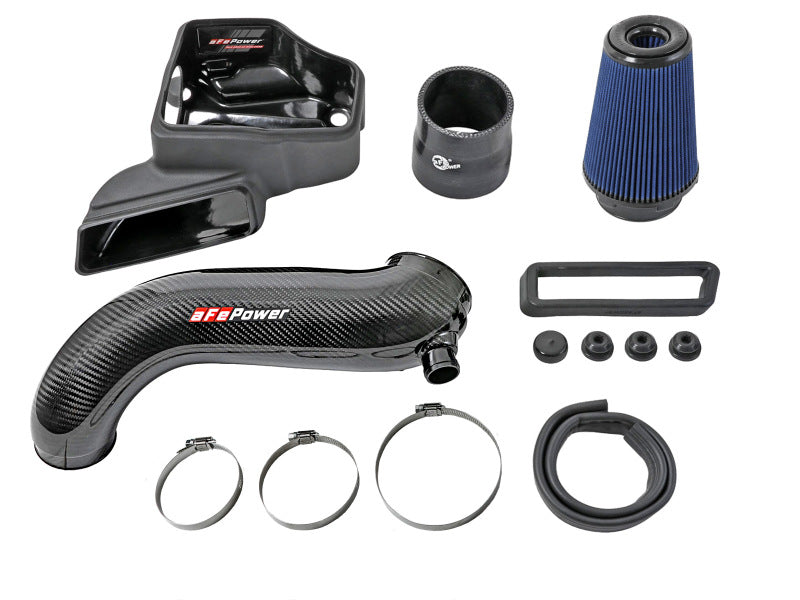 aFe 15-19 VW Golf R (MKVII) L4-2.0L (t) Track Series Carbon Fiber Intake System w/ Pro 5R Filter (view 8)