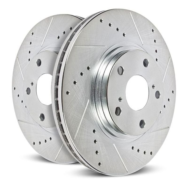Power Stop 20-21 Audi e-tron Sportback Rear Drilled & Slotted Rotor (Pair) Main image