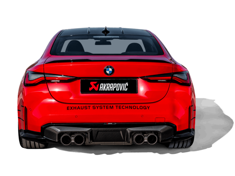 Akrapovic 21-22 BMW M3 (G80) / M4 (G82, G83) Rear Carbon Fiber Diffuser - High Gloss Black Main image