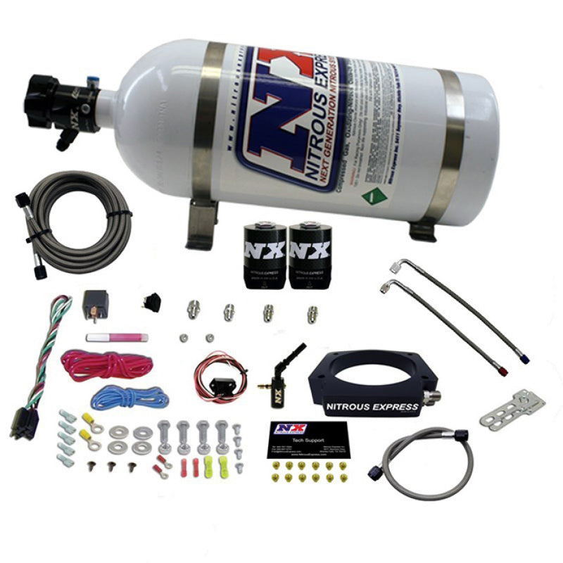 Nitrous Express 2014+ GM 6.2L Truck Nitrous Plate Kit (35-300HP) w/10lb Bottle Secondary image