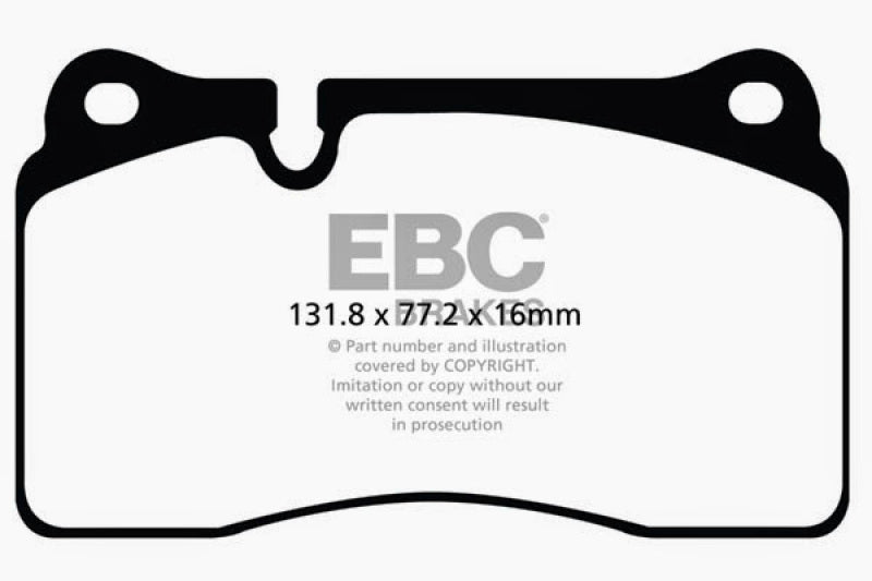 EBC Brakes Redstuff Ceramic Brake Pads (view 4)