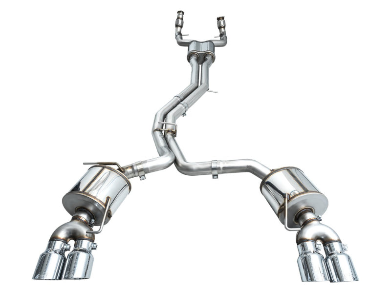 AWE Tuning 19-23 Audi C8 S6/S7 2.9T V6 AWD Touring Edition Exhaust - Chrome Silver Tips (view 17)