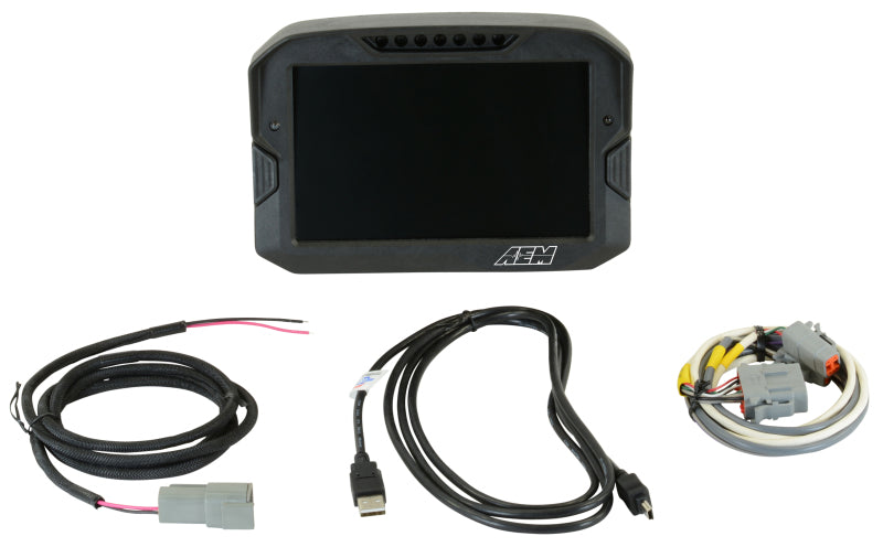 AEM CD-7 Non Logging Race Dash Carbon Fiber Digital Display (CAN Input Only) Main image
