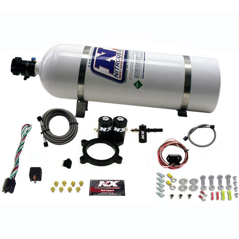 Nitrous Express 2014+ GM 5.3L Truck Nitrous Plate Kit (50-250HP) w/15lb Bottle Secondary image