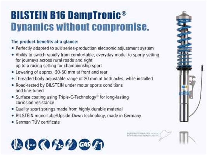 Bilstein B16 (PSS10) 06-10 BMW E60 M5 EDC Performance Suspension System (view 3)