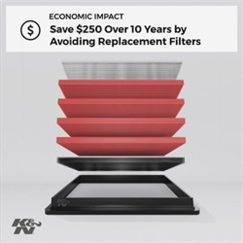 K&N 88-08 Nissan 1.8L / 87-05 Nissan/Infiniti 3.0L / 00-09 3.5LDrop In Air Filter (view 2)