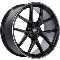 BBS CI-R 20x9 5x120 ET25 Satin Black Polished Rim Protector Wheel -82mm PFS/Clip Required