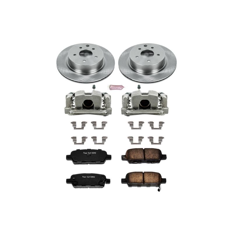 Power Stop 08-12 Infiniti EX35 Rear Autospecialty Brake Kit w/Calipers Main image