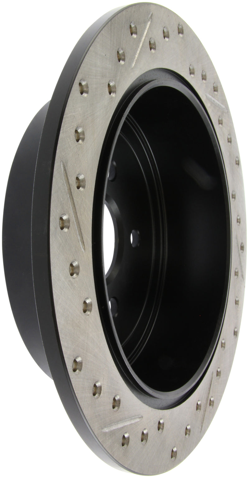 StopTech 08-10 Impreza WRX (Exc STi)/08-10 Impreza Coupe/Sedan Slotted & Drilled Left Rear Rotor Main image