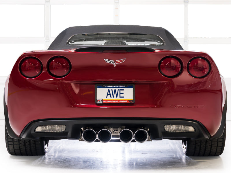 AWE Tuning 09-13 Chevrolet Corvette 6.2L Touring Edition Axle-Back Exhaust w/ Chrome Silver Tips (view 9)