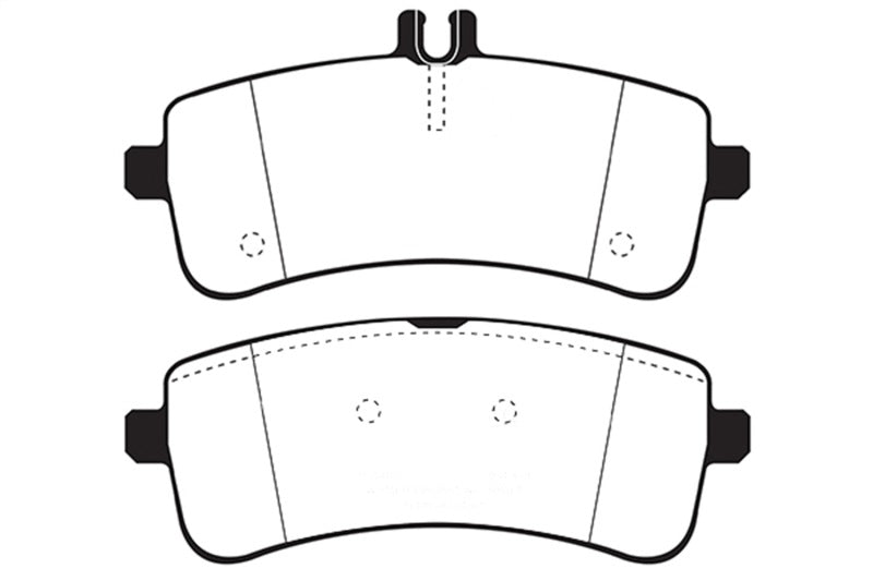EBC 2015+ Mercedes-Benz C63 AMG (W205) Yellowstuff Rear Brake Pads Main image