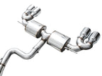 AWE Tuning MK8 Volkswagen Golf R 3in Touring Edition Quad Exhaust - Chrome Silver Tips (view 14)