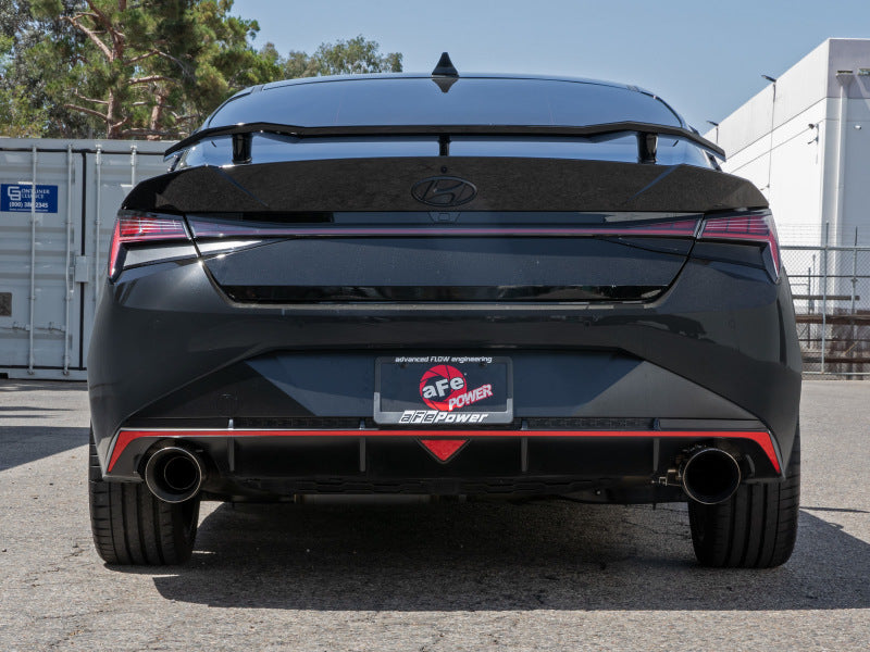 aFe Takeda 22-23 Hyundai Elantra N L4-2.0L (t) 3in 304 SS Cat-Back Exhaust w/ Polished Tips (view 3)