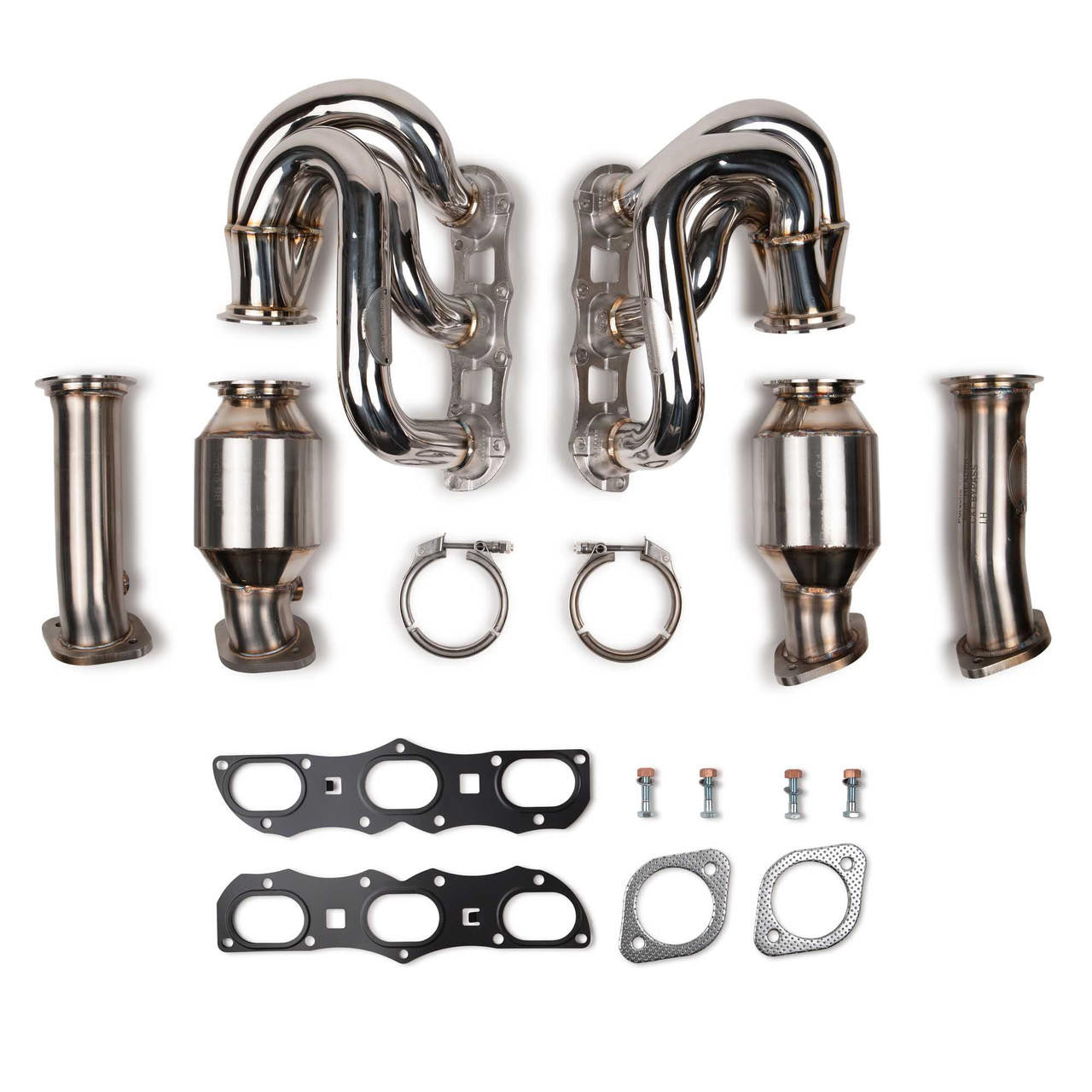 Fabspeed Porsche 981 Boxster / Cayman RENNKRAFT US PATENTED Modular Headers with HJS Catalytic Converters (2013-2016) Secondary image