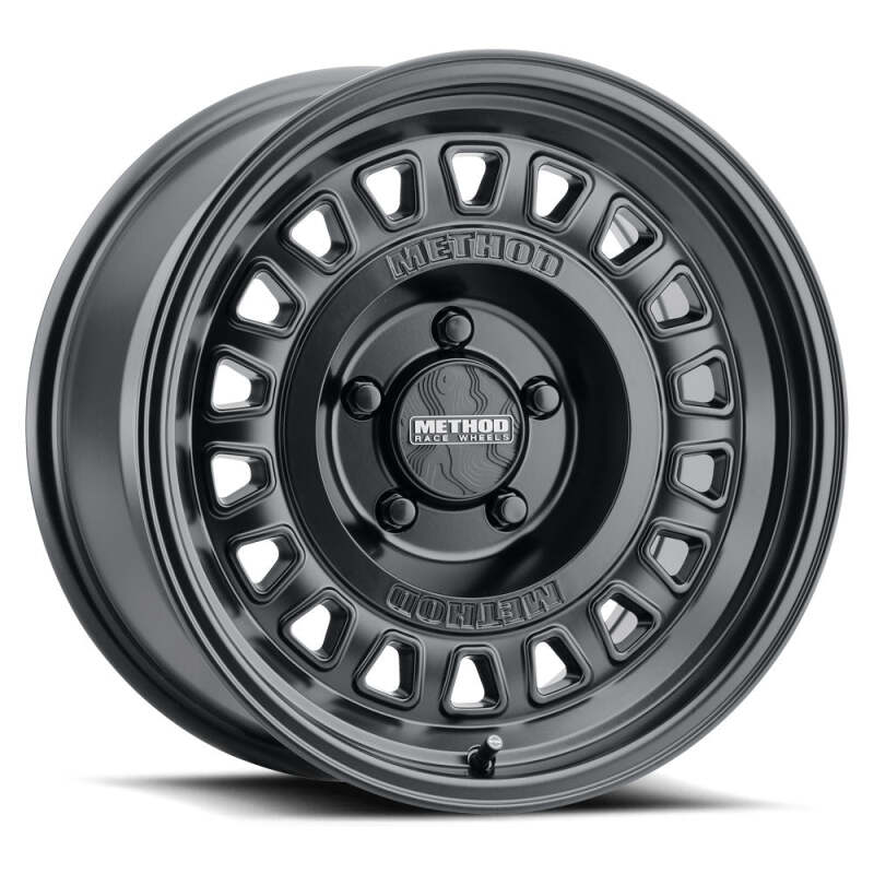 Method MR320 17x8.5 0mm Offset 6x135 BP 135mm CB 4.72in BS Matte Black Wheel Main image