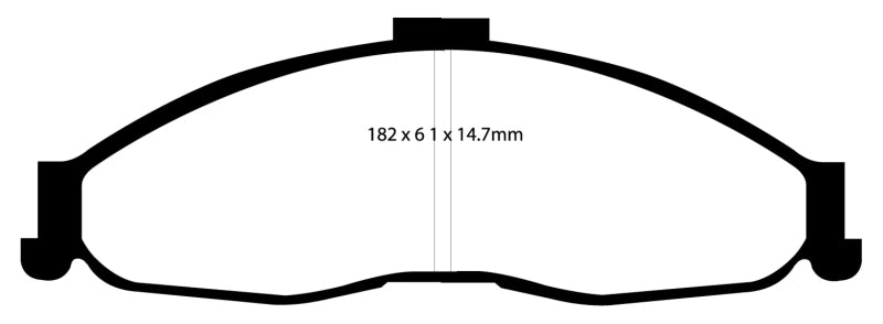 EBC 98-02 Chevrolet Camaro (4th Gen) 3.8 Bluestuff Front Brake Pads (view 2)