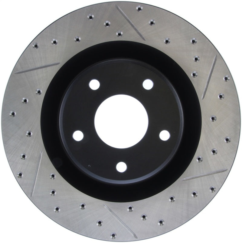 StopTech Power Slot 05-07 Cadillac XLR / 06-09 Chevy Corvette Front Left Drilled & Slotted Rotors (view 2)