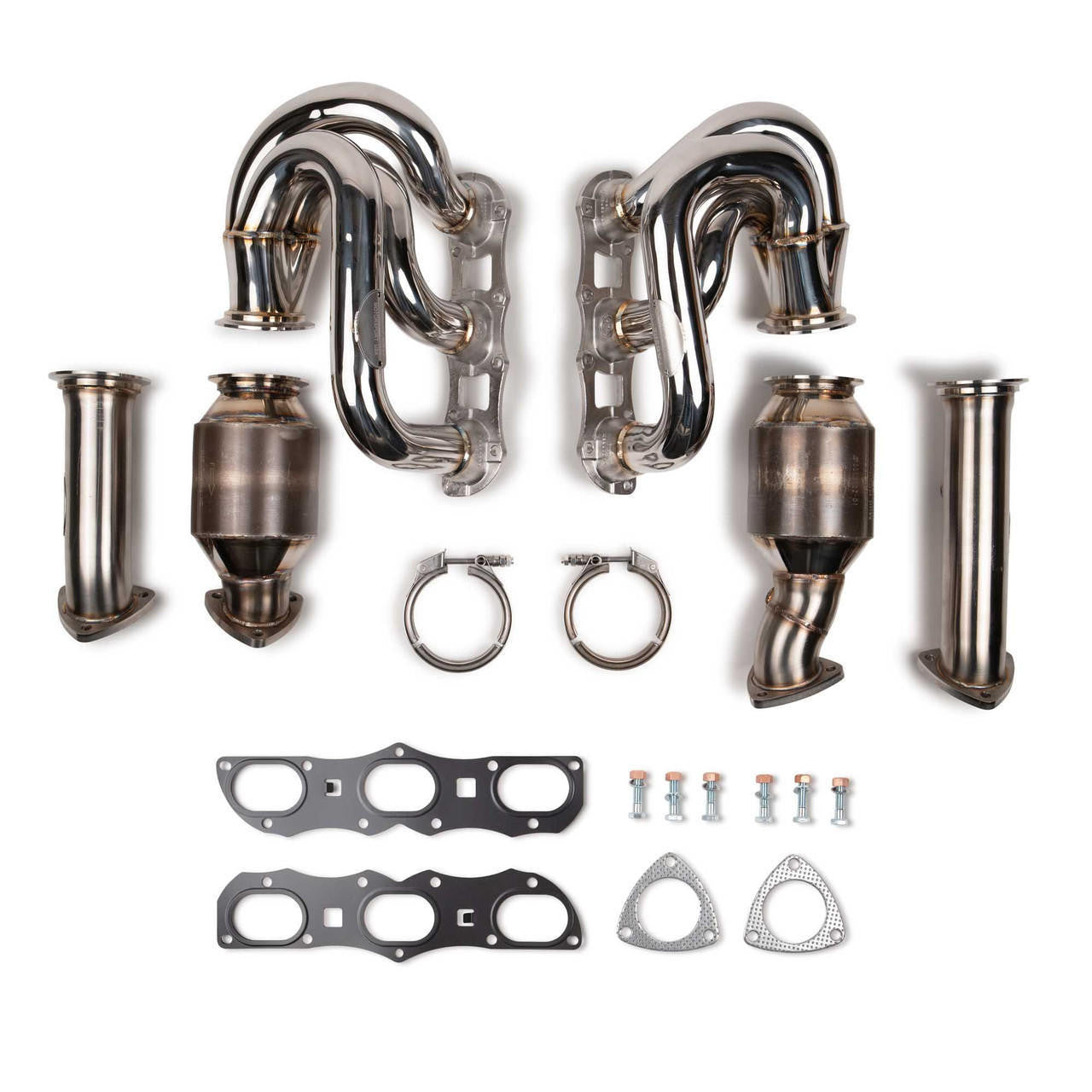 Fabspeed Porsche 997.2 Carrera RENNKRAFT Modular Headers with HJS Catalytic Converters (2009-2011) Secondary image