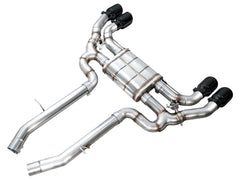AWE Tuning 20-25 BMW X3 M/M Comp (F97) AWD SwitchPath Axle-Back Exhaust - Diamond Black Tips