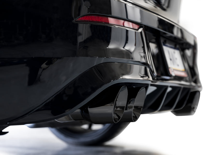 AWE Tuning MK8 Volkswagen Golf R 3in Touring Edition Quad Exhaust - Diamond Black Tips (view 8)