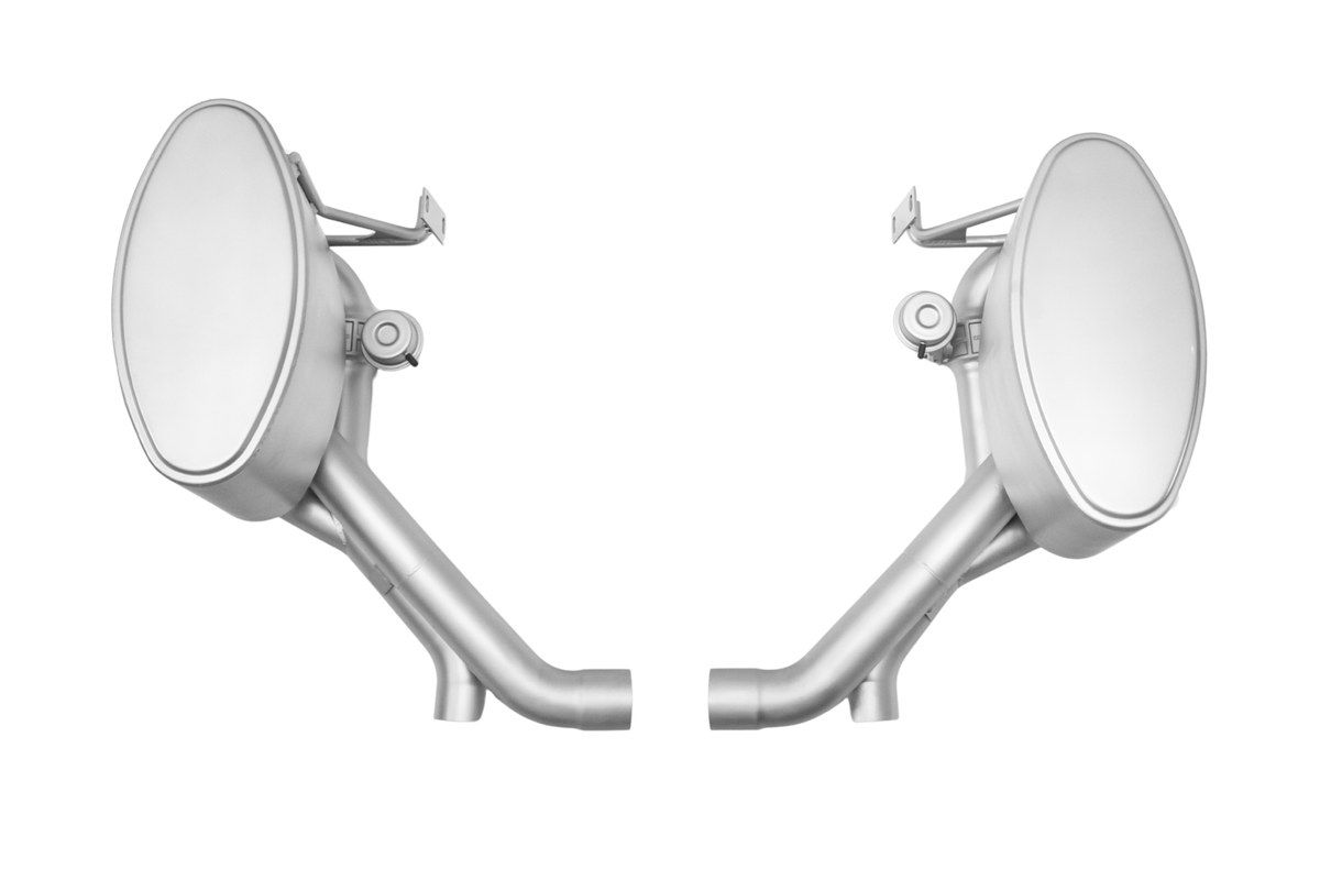 Porsche 997.2 Carrera SOUL Valved Side Mufflers Main image
