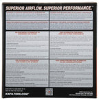 K&N 15-18 Audi A4 L4-1.4L 18-20 A5/RS5 2021 Q5 F/I Drop In Replacement Air Filter (view 13)