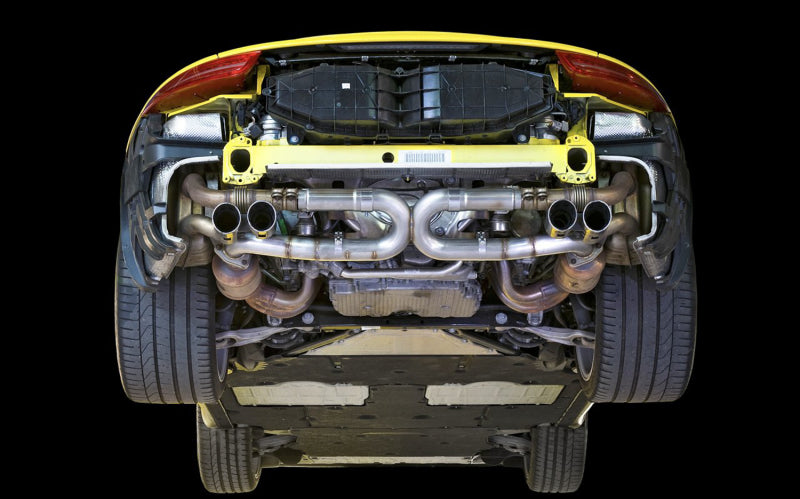 AWE Tuning Porsche 991 SwitchPath Exhaust for Non-PSE Cars Diamond Black Tips (view 2)