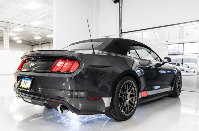 AWE Tuning S550 Mustang EcoBoost Axle-Back Exhaust - Touring Edition (Chrome Silver Tips) (view 2)