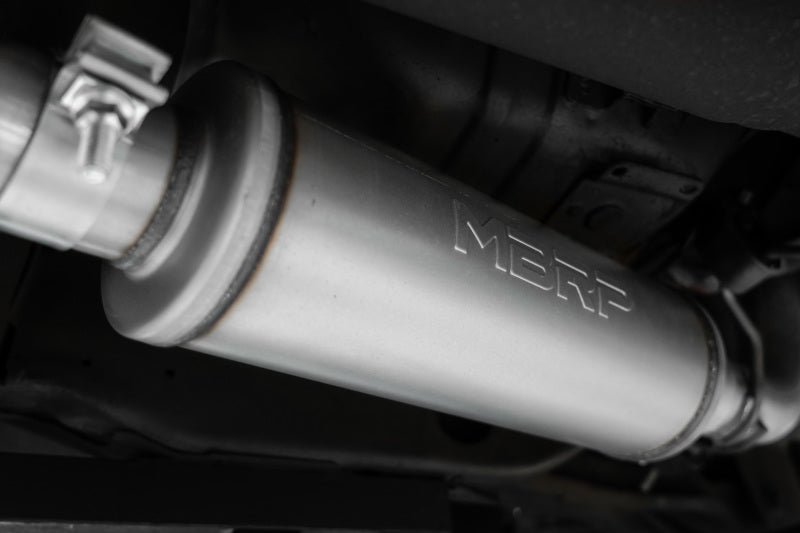 MBRP 99-04 Ford Mustang GT 4.6L 2.5in. Dual Split Rear AL Cat Back w/ 3.5in. Dual Wall Blk. Tips (view 3)