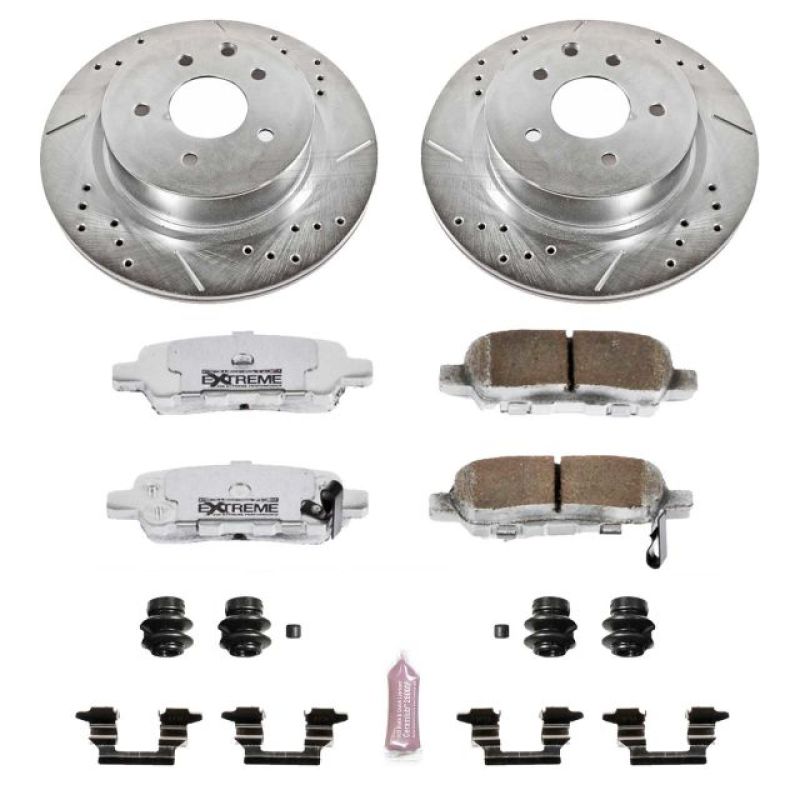 Power Stop 08-12 Infiniti EX35 Rear Z26 Street Warrior Brake Kit Main image