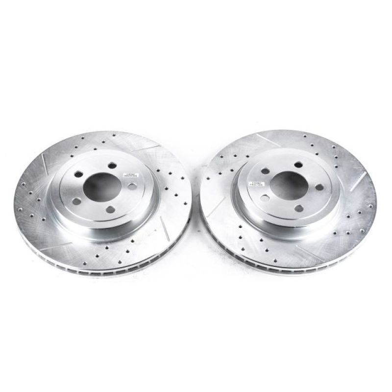 Power Stop 05-19 Chrysler 300 Front Evolution Drilled & Slotted Rotors - Pair Main image