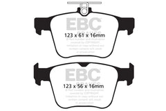 EBC 14-20 Audi S3 2.0 Turbo Yellowstuff Rear Brake Pads