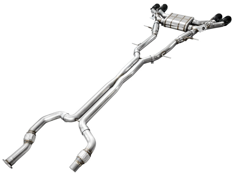 AWE Tuning 2021+ Cadillac CT4-V Blackwing SwitchPath Exhaust - Diamond Black Tips (view 13)