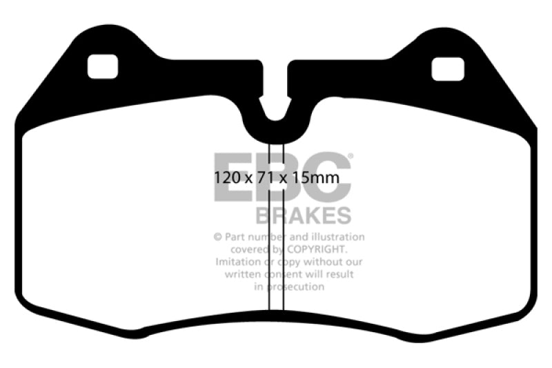 EBC 03-04 Infiniti G35 3.5 (Manual) (Brembo) Bluestuff Front Brake Pads (view 3)