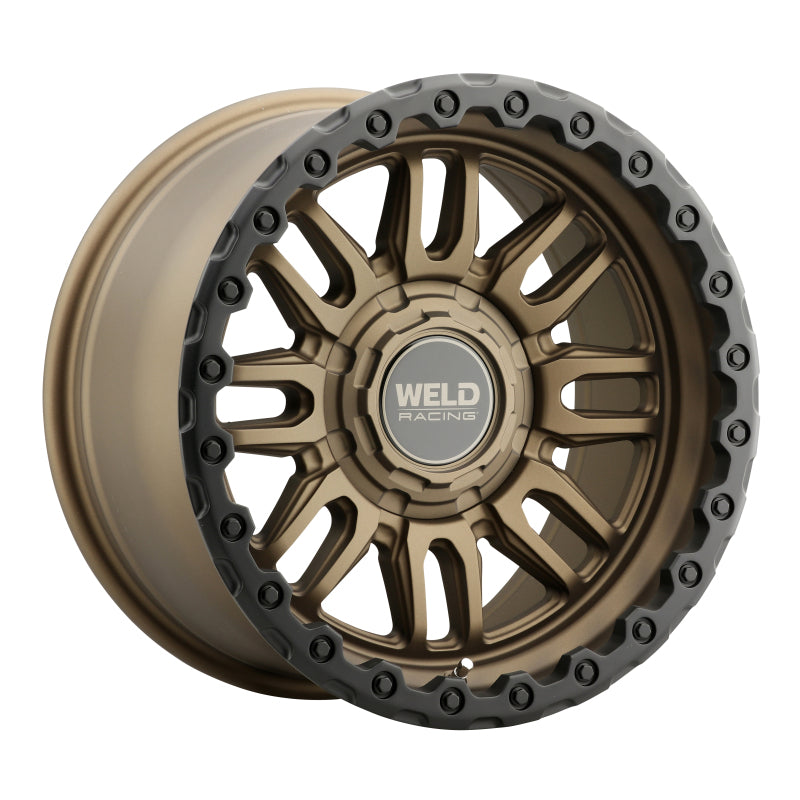 Weld Off-Road Swift 17x9in - 5x114.3 / 5x127 BP - ET-12 - 78.1mm CB- Satin Bronze Wheel & Black Ring (view 3)