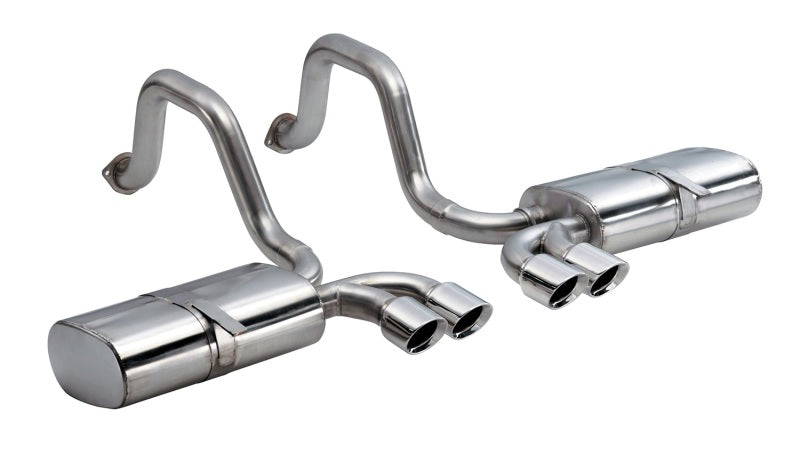 Corsa 97-04 Chevrolet Corvette C5 Z06 5.7L V8 Polished Sport Axle-Back Exhaust Main image