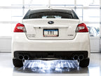 AWE Tuning 2015+ Subaru WRX VA Sedan Touring Edition Exhaust - Chrome Silver Tips (102mm) (view 4)